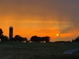 silo sunset